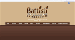 Desktop Screenshot of battistiorthodontics.com