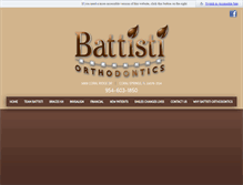 Tablet Screenshot of battistiorthodontics.com